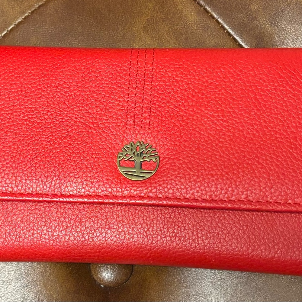 Timberland Red Leather Women's Wallet